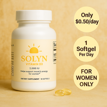 SOLYN Vitamin D3 Mood & Energy Support for Women
