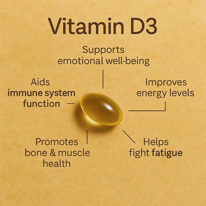 SOLYN Vitamin D3 Mood & Energy Support for Women